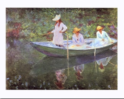 The Boat at Giverny - Claude Monet Paintings